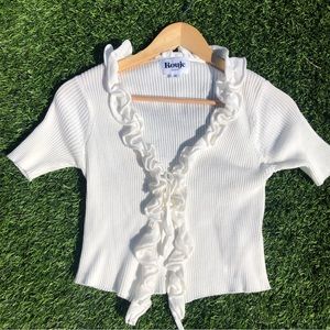 Rouje Paris Eugenia cardigan in white color